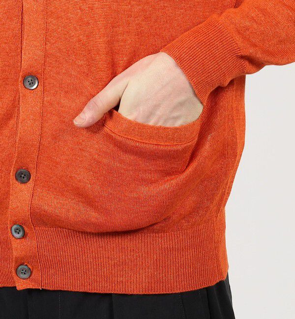 TOMORROWLAND MENS「TOMORROWLAND tricot ティントリネン Vネックカーディガン」|カーディガン|