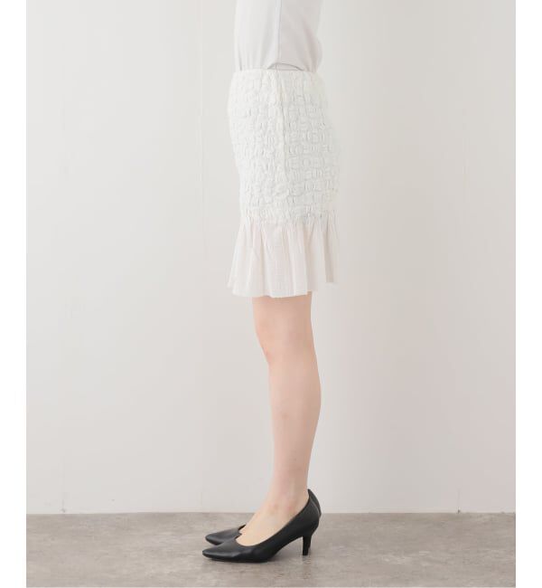 IENA「venit/ヴェニット SMOCKING CHECK SK スカート VEG5628A」|スカート|