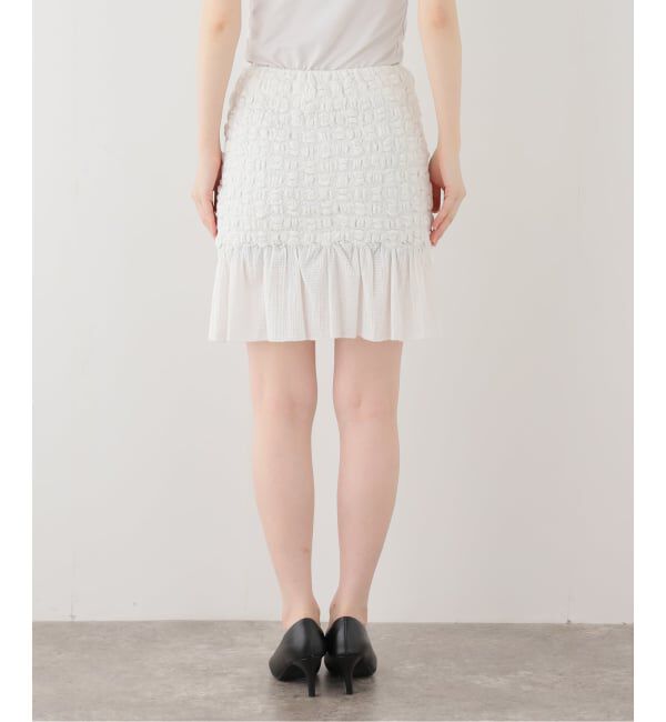 IENA「venit/ヴェニット SMOCKING CHECK SK スカート VEG5628A」|スカート|