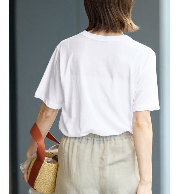 IENA「ATON/エイトン FRESCA SINGLE JERSEY SS EX Tシャツ」|Tシャツ・カットソー|