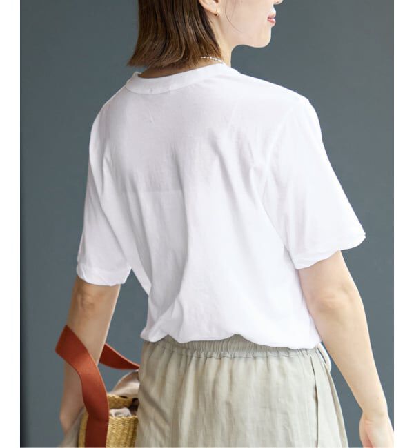 IENA「ATON/エイトン FRESCA SINGLE JERSEY SS EX Tシャツ」|Tシャツ・カットソー|