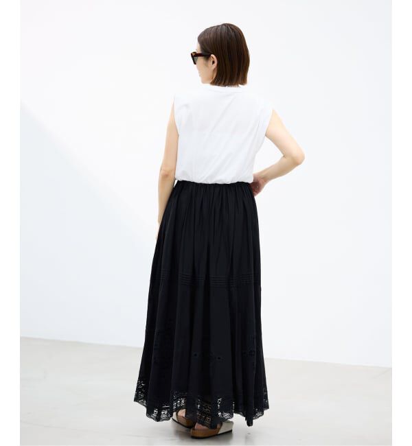 IENA「ATON/エイトン FRESCA SINGLEJERSEY NS ノースリーブ」|Tシャツ・カットソー|