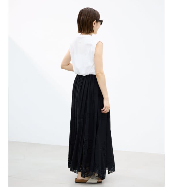 IENA「ATON/エイトン FRESCA SINGLEJERSEY NS ノースリーブ」|Tシャツ・カットソー|