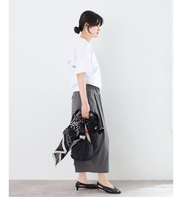 IENA「《予約》FOLKIN' VIOLETTE ROOM BACK OPEN TEE Tシャツ FVR26411」|Tシャツ・カットソー|