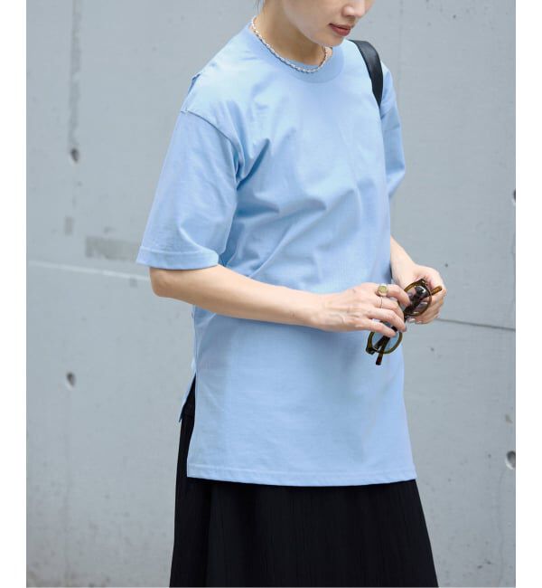IENA「《予約》FOLKIN' VIOLETTE ROOM BACK OPEN TEE Tシャツ FVR26411」|Tシャツ・カットソー|