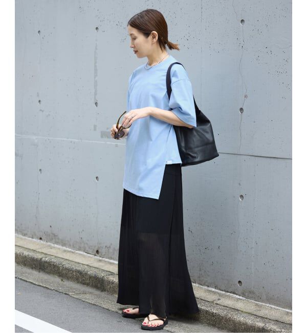 IENA「《予約》FOLKIN' VIOLETTE ROOM BACK OPEN TEE Tシャツ FVR26411」|Tシャツ・カットソー|