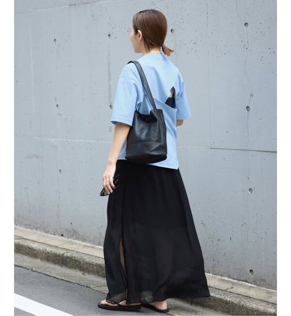 IENA「《予約》FOLKIN' VIOLETTE ROOM BACK OPEN TEE Tシャツ FVR26411」|Tシャツ・カットソー|