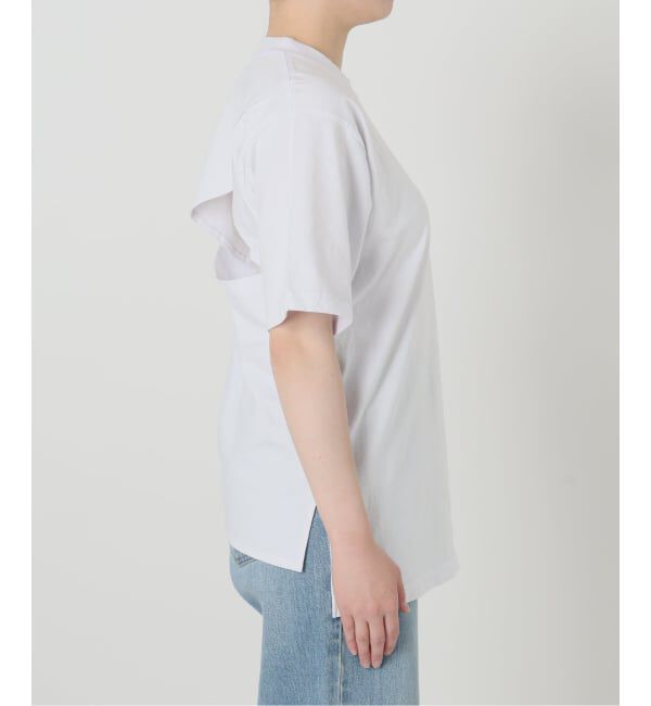 IENA「《予約》FOLKIN' VIOLETTE ROOM BACK OPEN TEE Tシャツ FVR26411」|Tシャツ・カットソー|