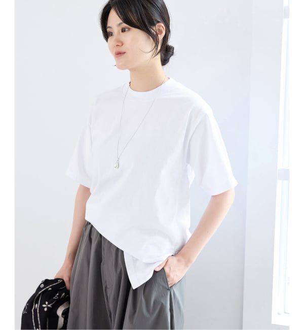 IENA「《予約》FOLKIN' VIOLETTE ROOM BACK OPEN TEE Tシャツ FVR26411」|Tシャツ・カットソー|