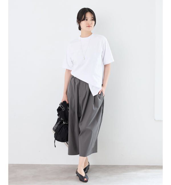 IENA「《予約》FOLKIN' VIOLETTE ROOM BACK OPEN TEE Tシャツ FVR26411」|Tシャツ・カットソー|
