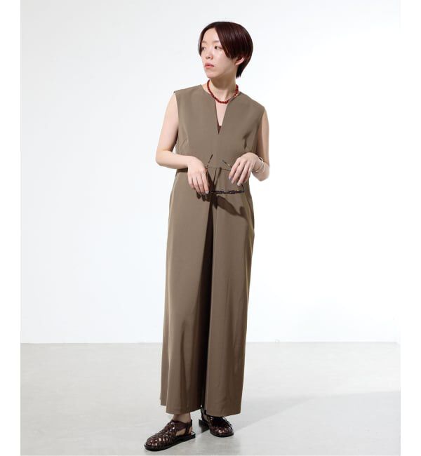 IENA「《一部店舗限定》シャンブレーツイルオールインワン」|オールインワン|
