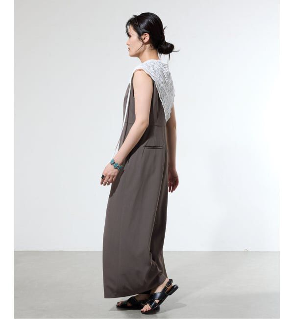 IENA「《一部店舗限定》シャンブレーツイルオールインワン」|オールインワン|