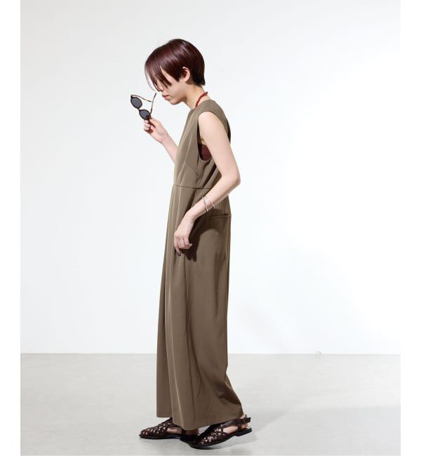 IENA「《一部店舗限定》シャンブレーツイルオールインワン」|オールインワン|