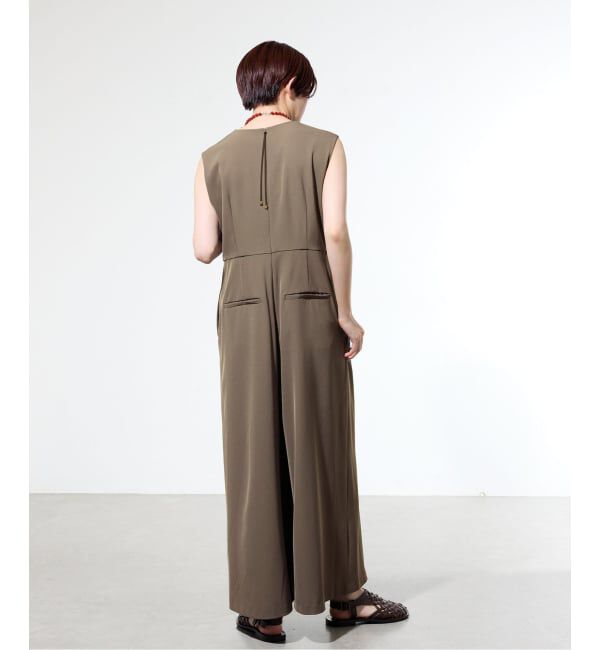IENA「《一部店舗限定》シャンブレーツイルオールインワン」|オールインワン|