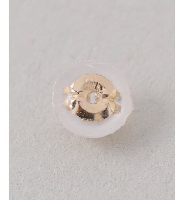Lilas by Spick&Span「6mmパール*ホワイトトパーズピアス K10（両耳）」|ピアス|