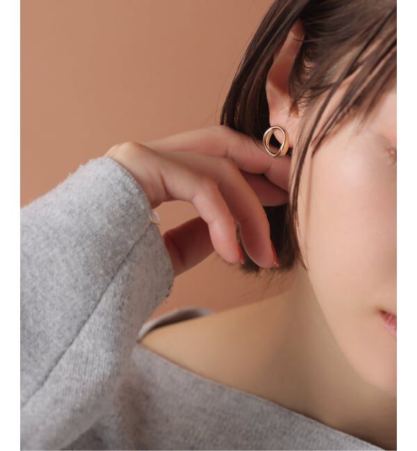 Lilas by Spick&Span「12mmOガタピアス K10（両耳）」|ピアス|