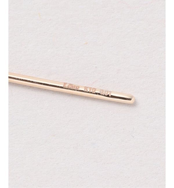 Lilas by Spick&Span「ウェーブステーションダイヤアメリカンピアス K10（両耳）」|ピアス|
