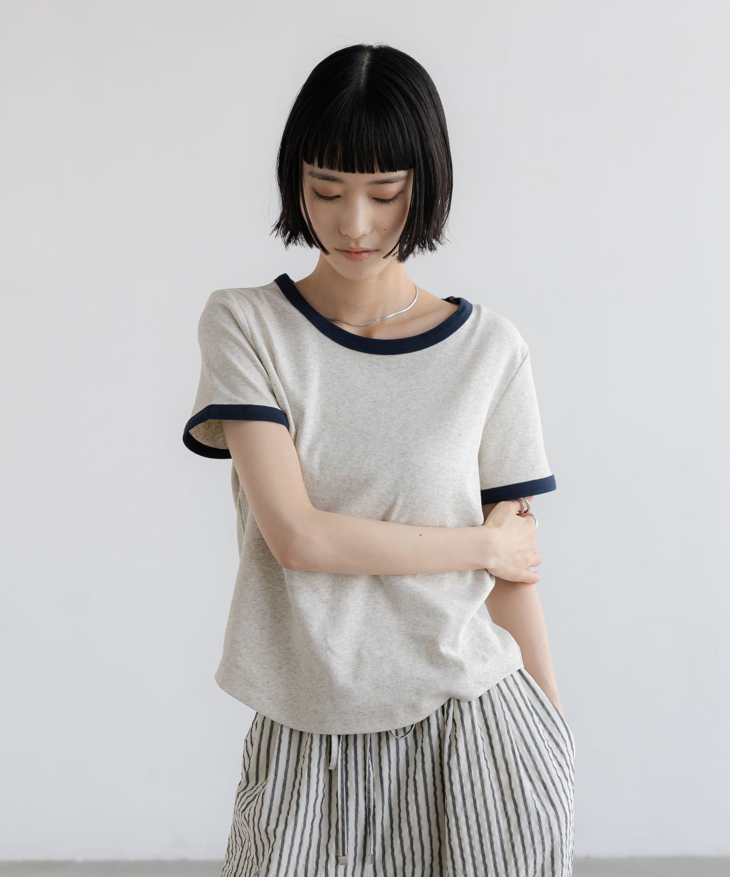LOWRYS FARM「リンガーＴＥＥ」|Tシャツ・カットソー|