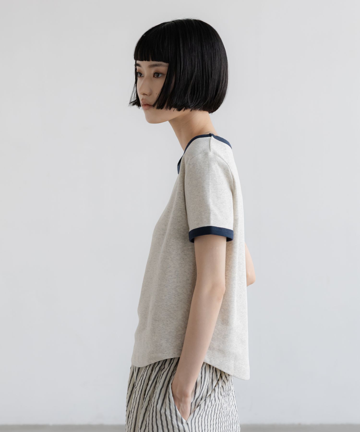 LOWRYS FARM「リンガーＴＥＥ」|Tシャツ・カットソー|