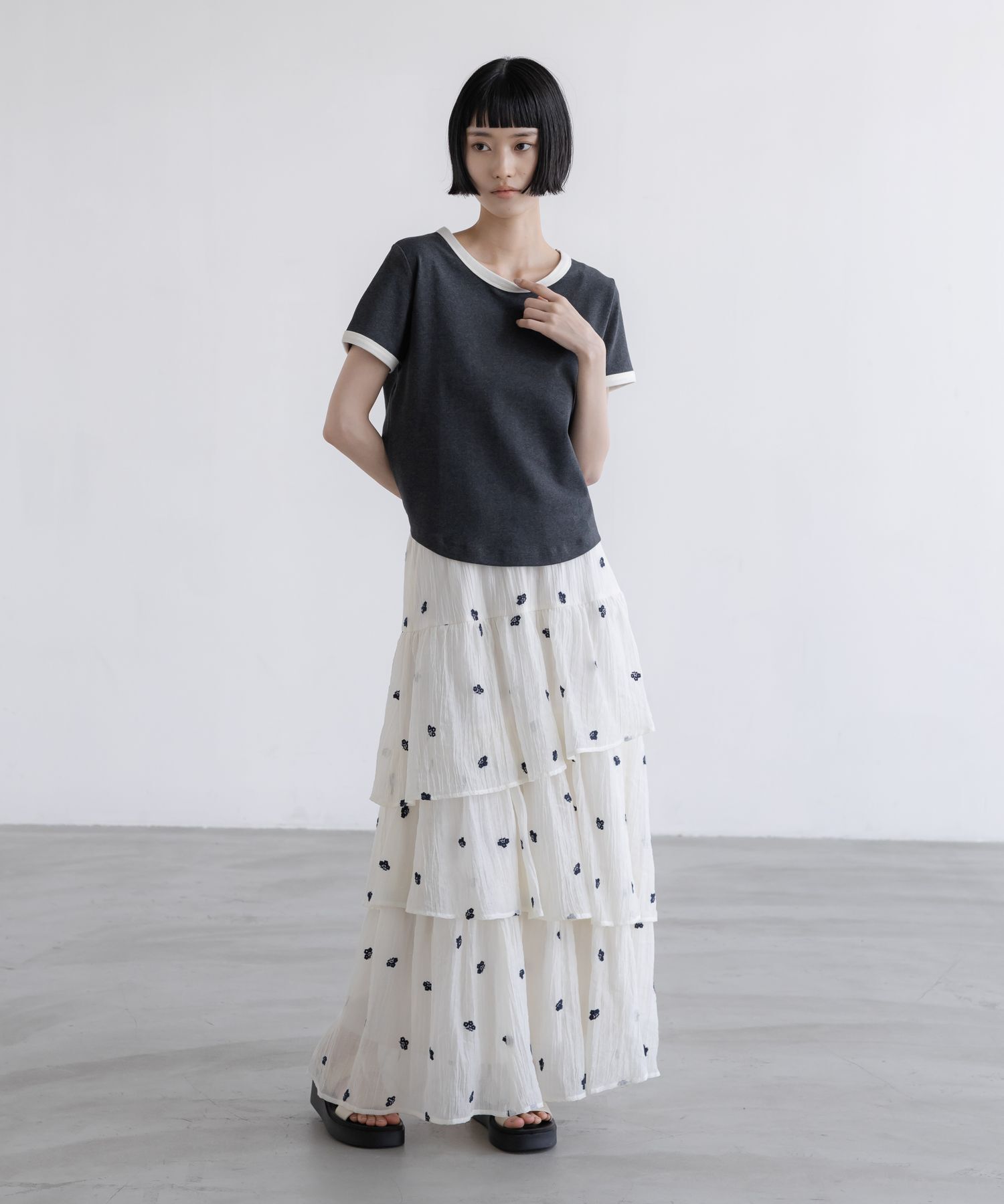 LOWRYS FARM「リンガーＴＥＥ」|Tシャツ・カットソー|