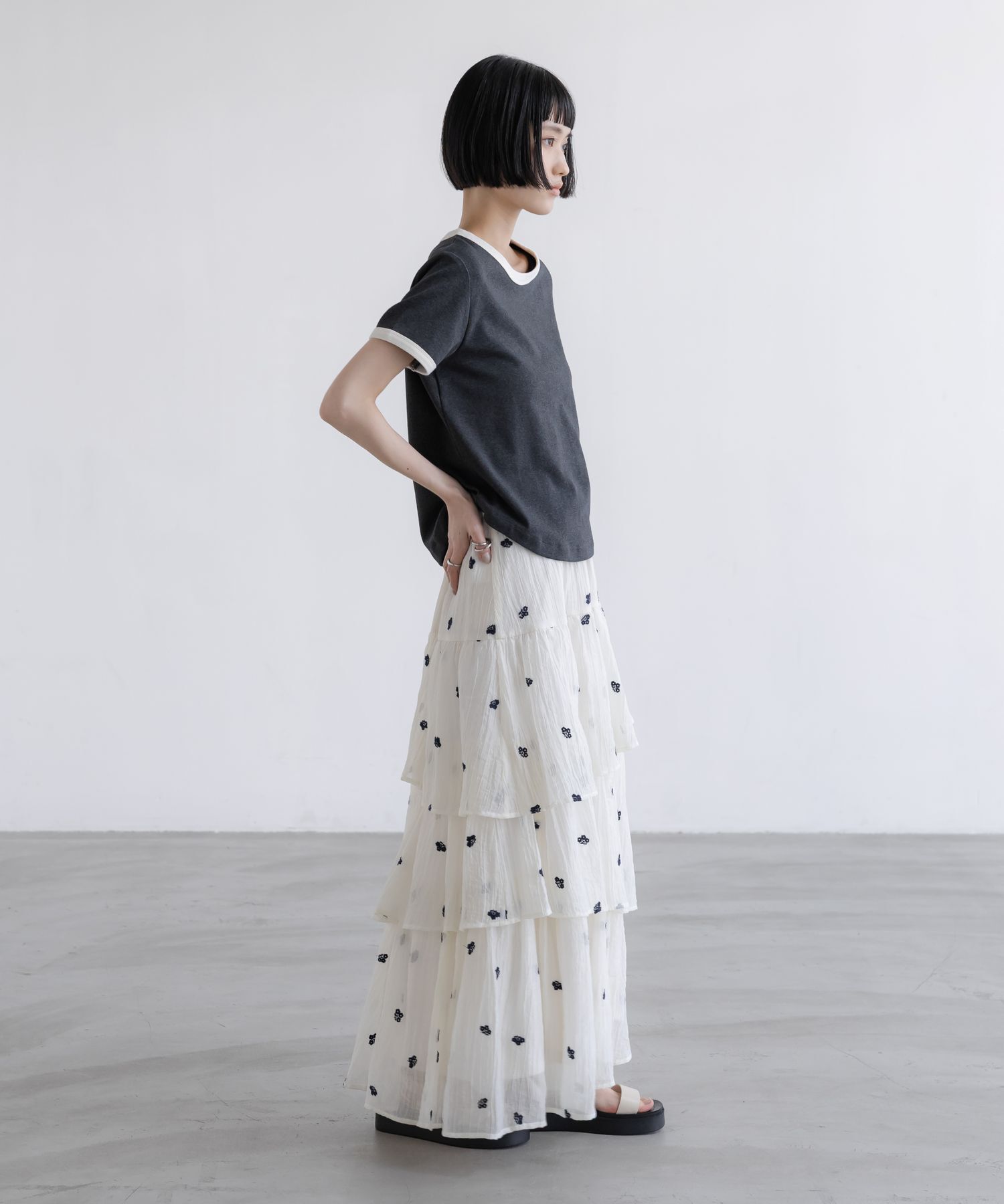 LOWRYS FARM「リンガーＴＥＥ」|Tシャツ・カットソー|