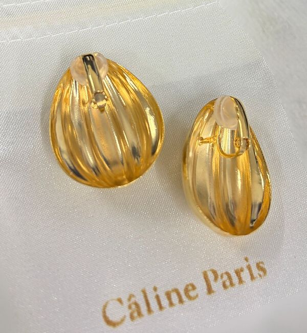Rouge vif「【Caline Paris/カリーヌパリ】ゴールドイヤリング/両耳」|ピアス|