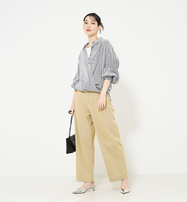 qualite「カシュクールレギュラーシャツ」|シャツ・ブラウス|