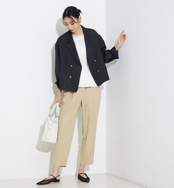 qualite「バックサテンジョーゼットパンツ」|その他|