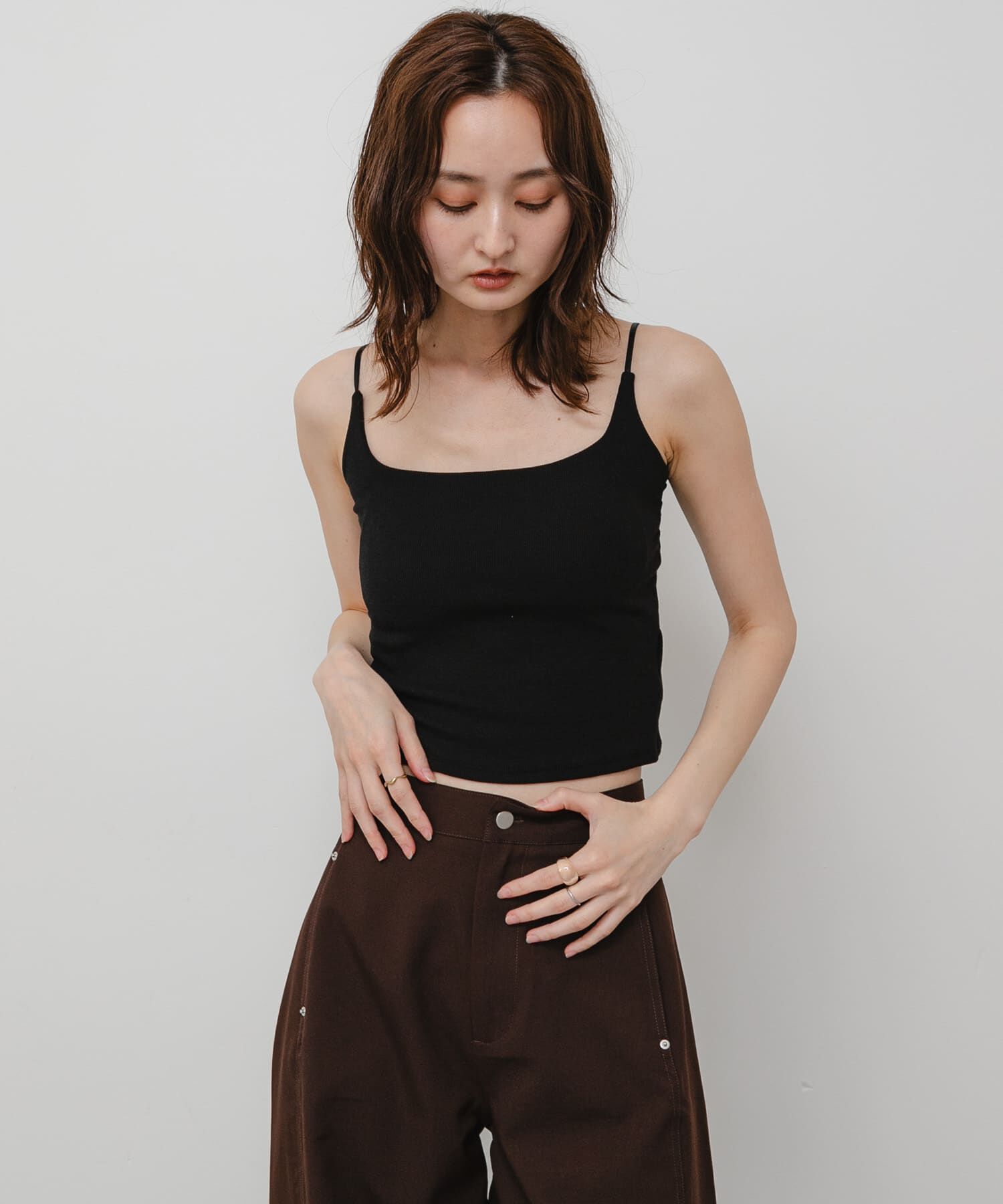 SENSE OF PLACE by URBAN RESEARCH「『WEB/一部店舗限定』バックレースカップ付きキャミソール」|キャミソール|