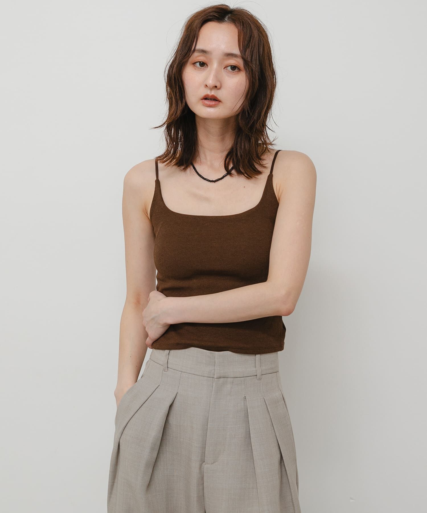 SENSE OF PLACE by URBAN RESEARCH「『WEB/一部店舗限定』バックレースカップ付きキャミソール」|キャミソール|