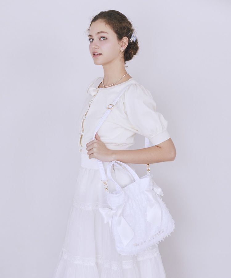 Maison de FLEUR「レースダブルリボン2Wayトートバッグ」|トートバッグ|
