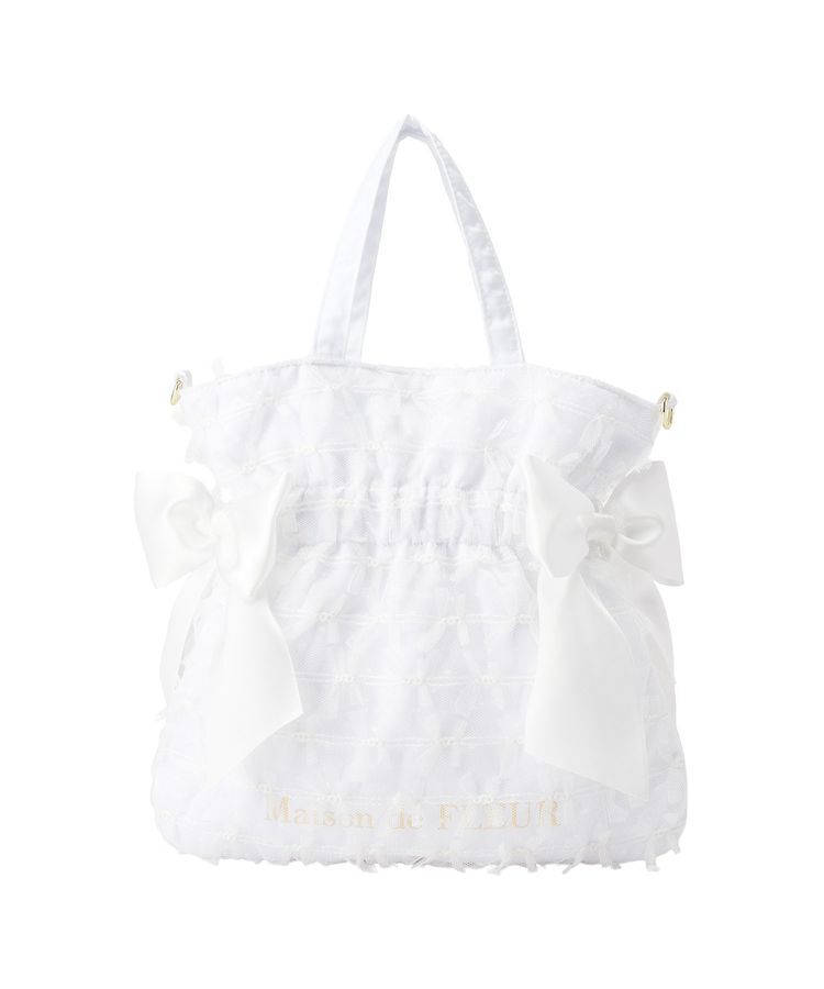 Maison de FLEUR「レースダブルリボン2Wayトートバッグ」|トートバッグ|