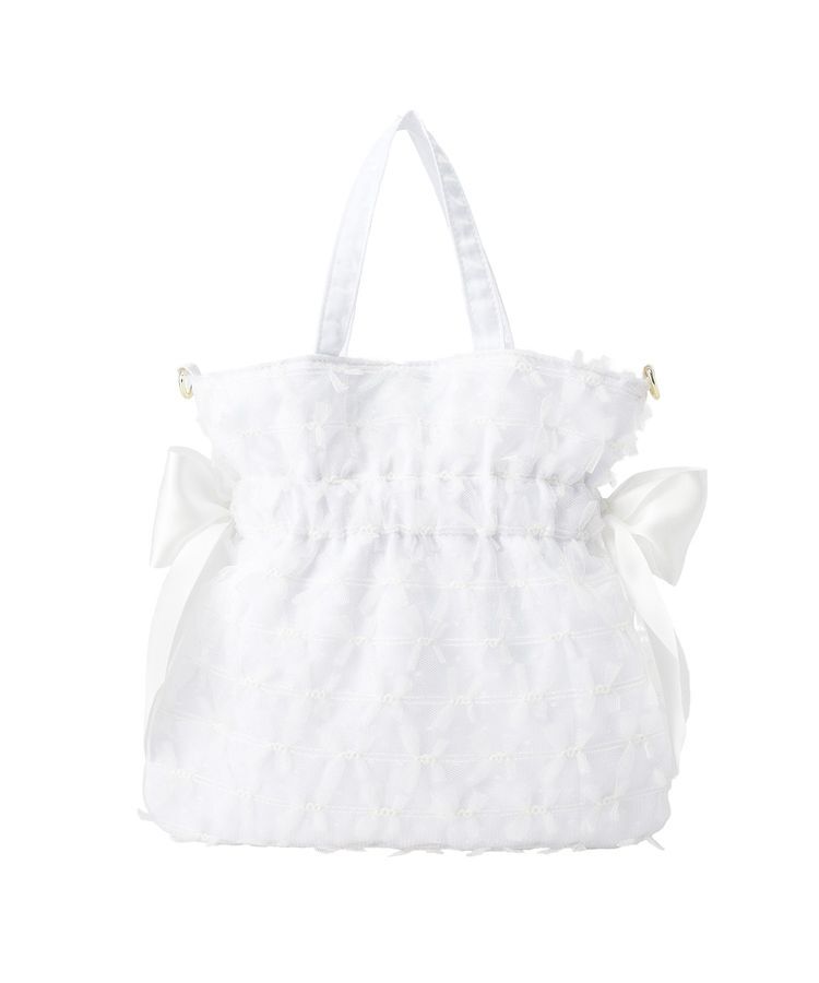 Maison de FLEUR「レースダブルリボン2Wayトートバッグ」|トートバッグ|