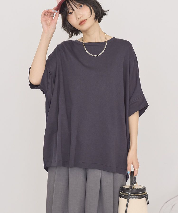 AMERICAN HOLIC「【接触冷感】異素材コクーンプルオーバー」|Tシャツ・カットソー|