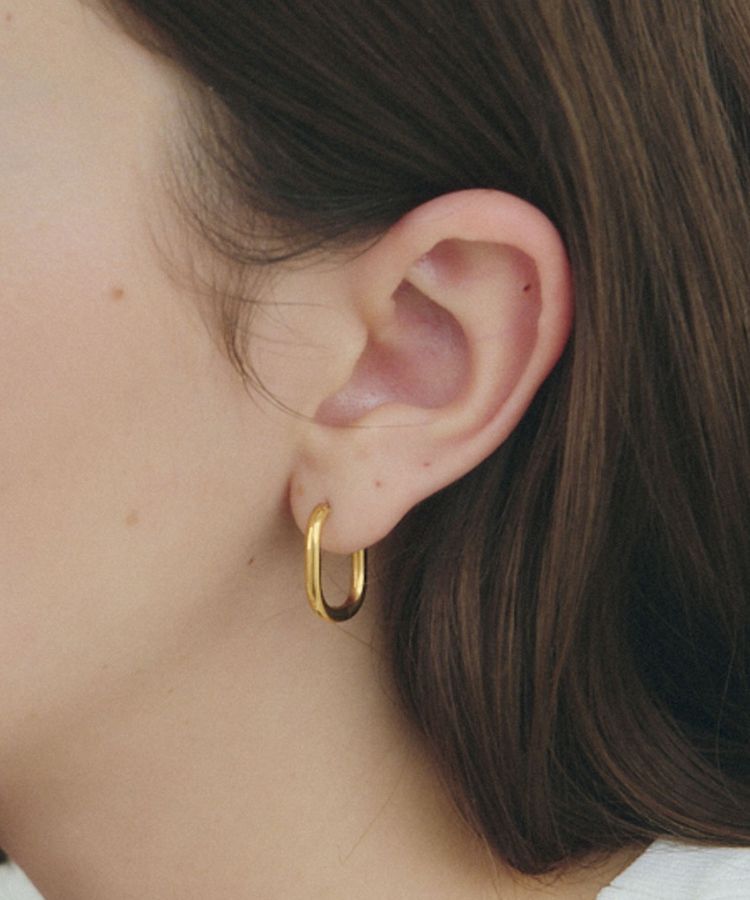 YECCA VECCA「ステンレスワンタッチフープピアス」|ピアス|