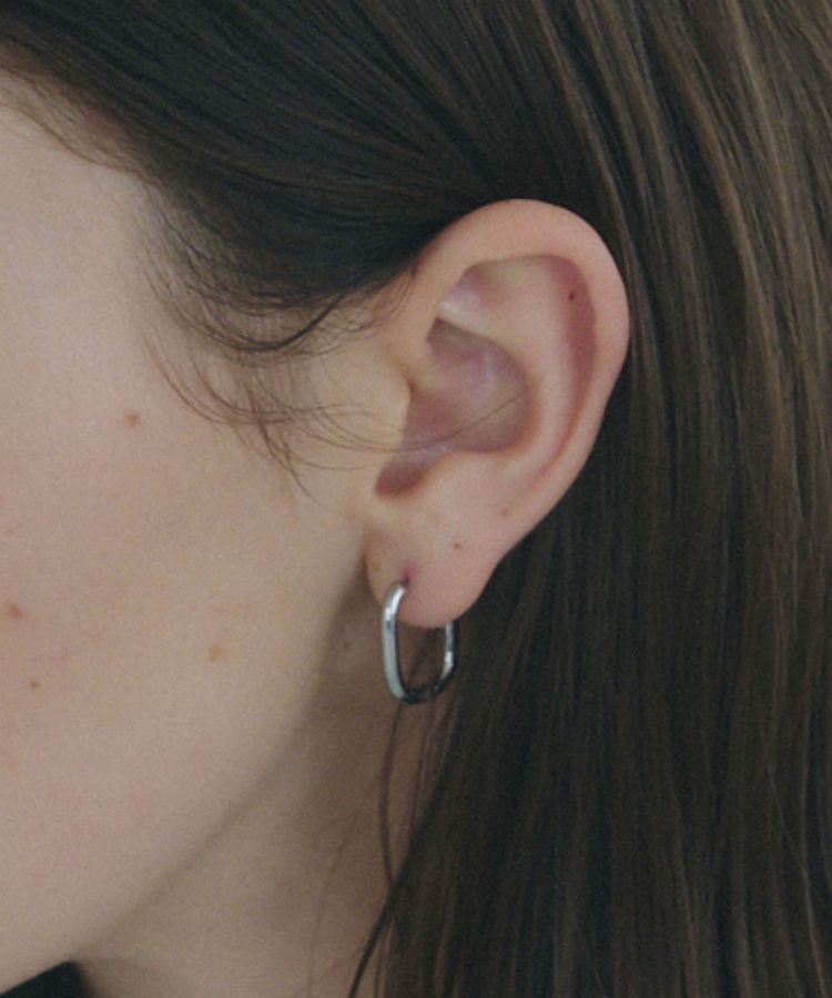 YECCA VECCA「ステンレスワンタッチフープピアス」|ピアス|
