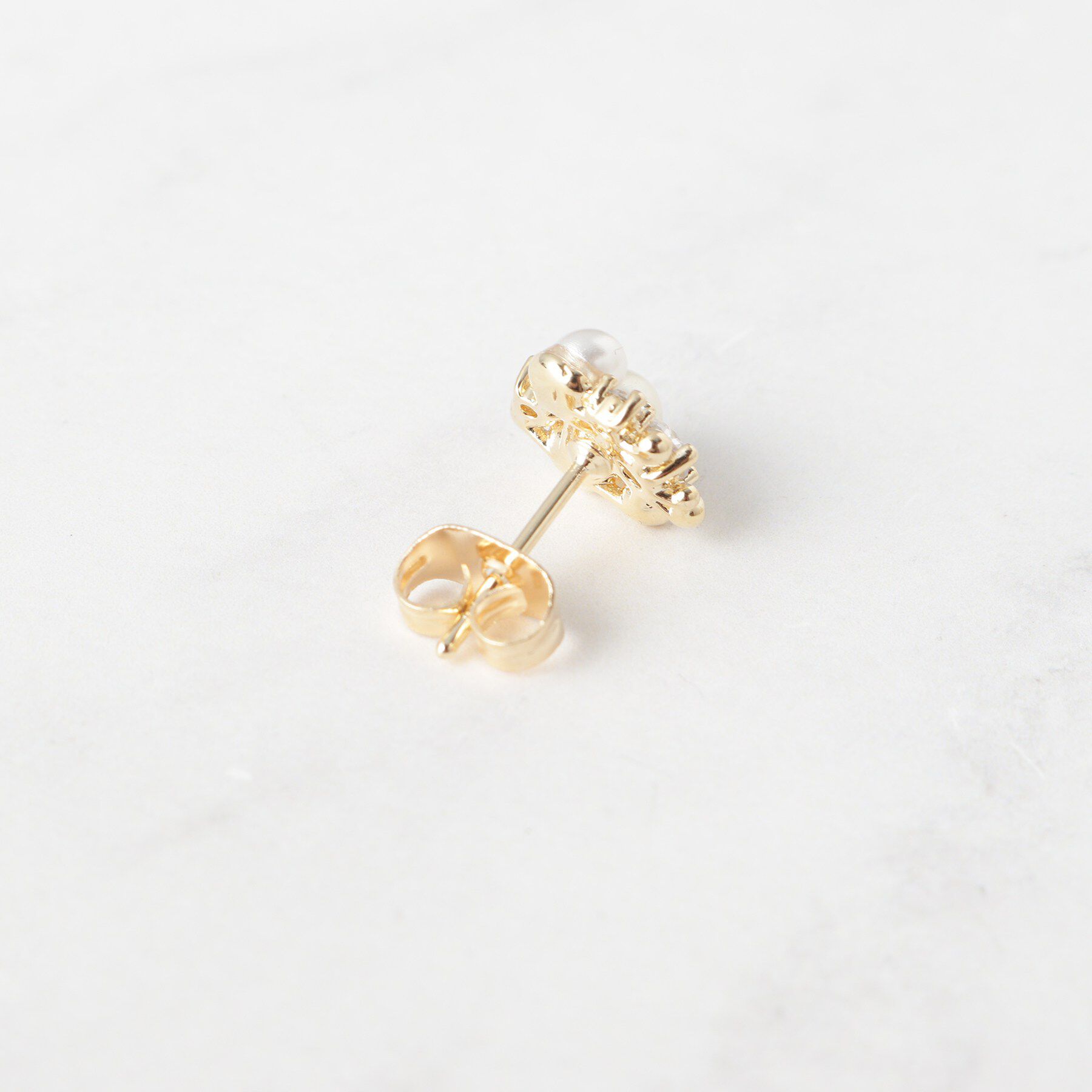 Couture broach「パール調ビジューピアス」|ピアス|