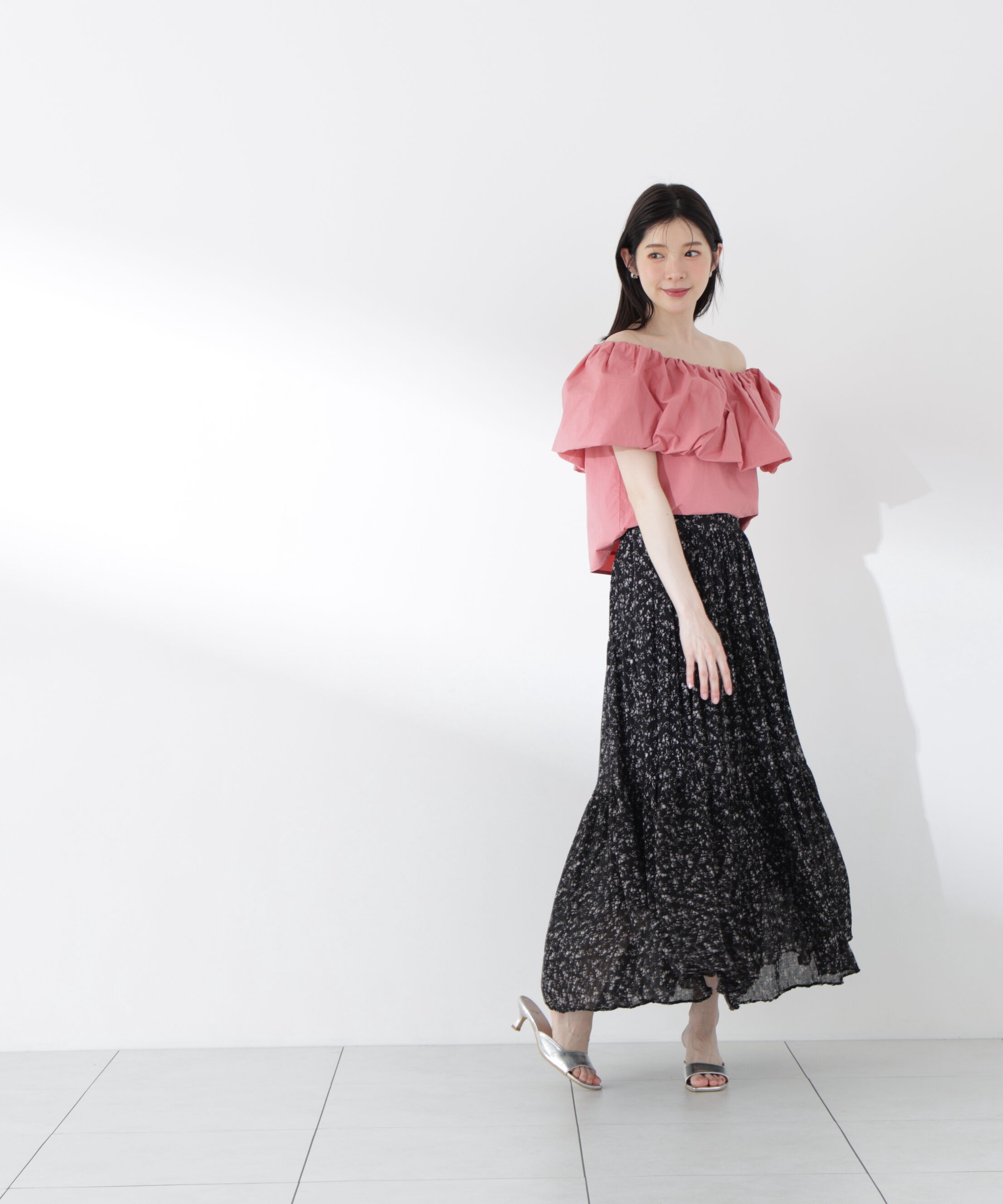 PROPORTION BODY DRESSING「小花プリーツロングスカート26SS」|スカート|