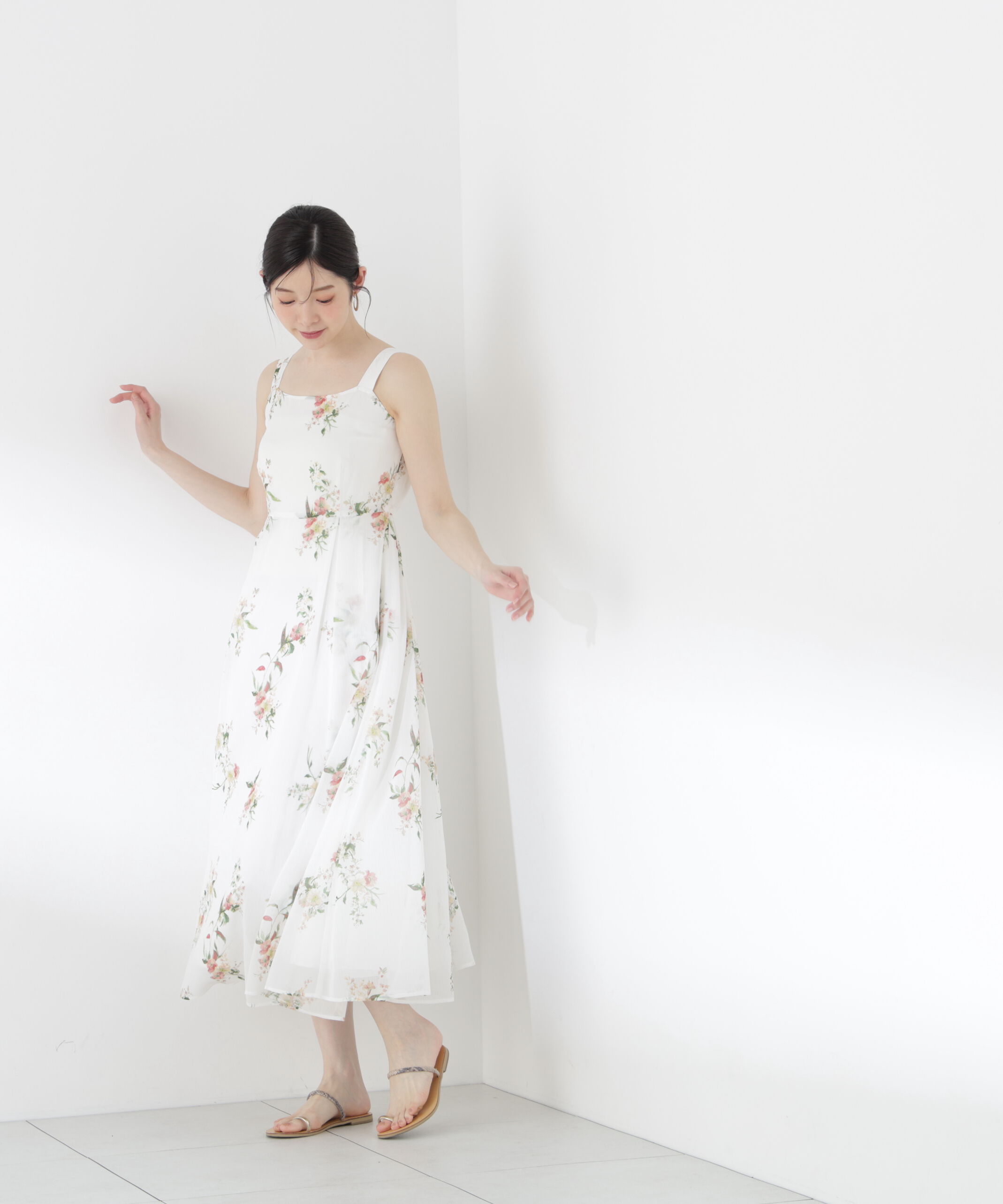 PROPORTION BODY DRESSING「ボタニカル花柄キャミワンピース」|ワンピース|