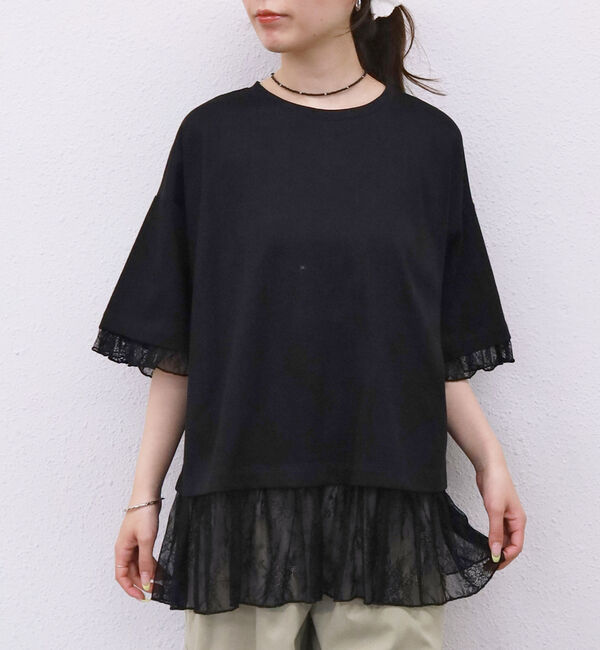 archives「フリルレースドッキングＢＩＧＴＥＥ」|Tシャツ・カットソー|