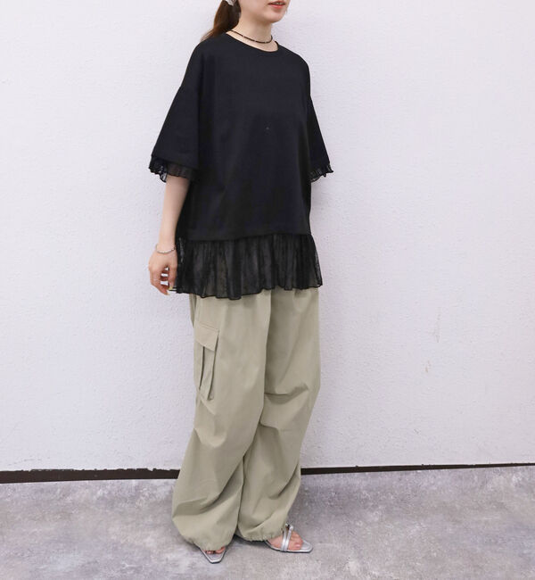 archives「フリルレースドッキングＢＩＧＴＥＥ」|Tシャツ・カットソー|