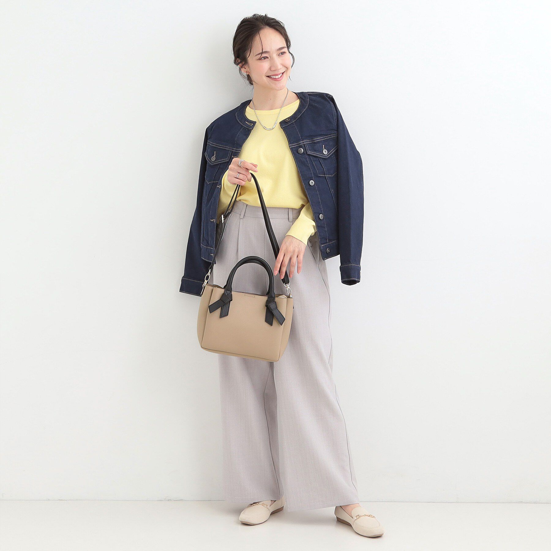 SHOO･LA･RUE「ハンドルリボンデザイントートバッグ」|トートバッグ|