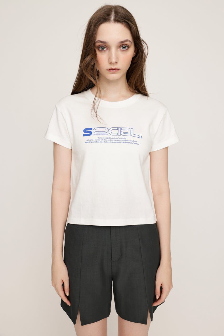 SLY「CREWNECK PRINT Tシャツ」|Tシャツ・カットソー|