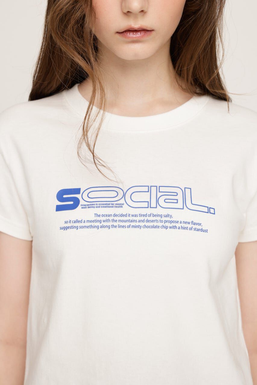 SLY「CREWNECK PRINT Tシャツ」|Tシャツ・カットソー|