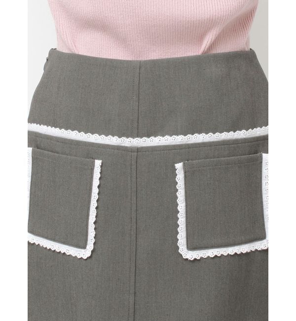 merry jenny「ribbon lace mini skirt」|スカート|