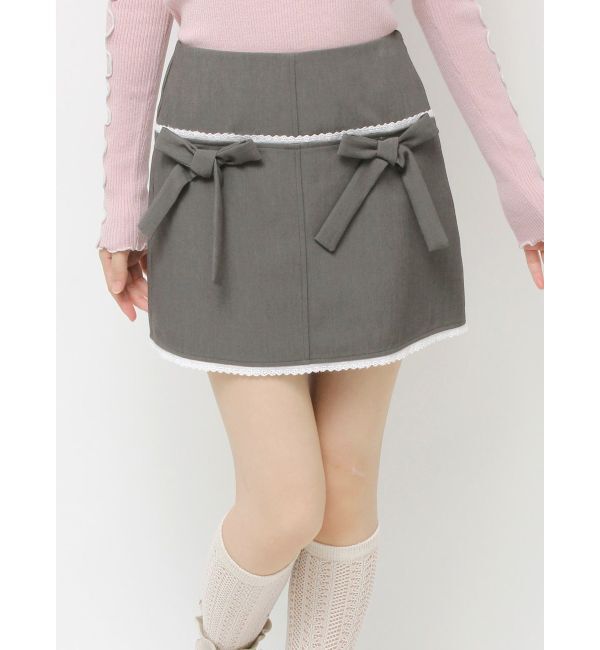 merry jenny「ribbon lace mini skirt」|スカート|