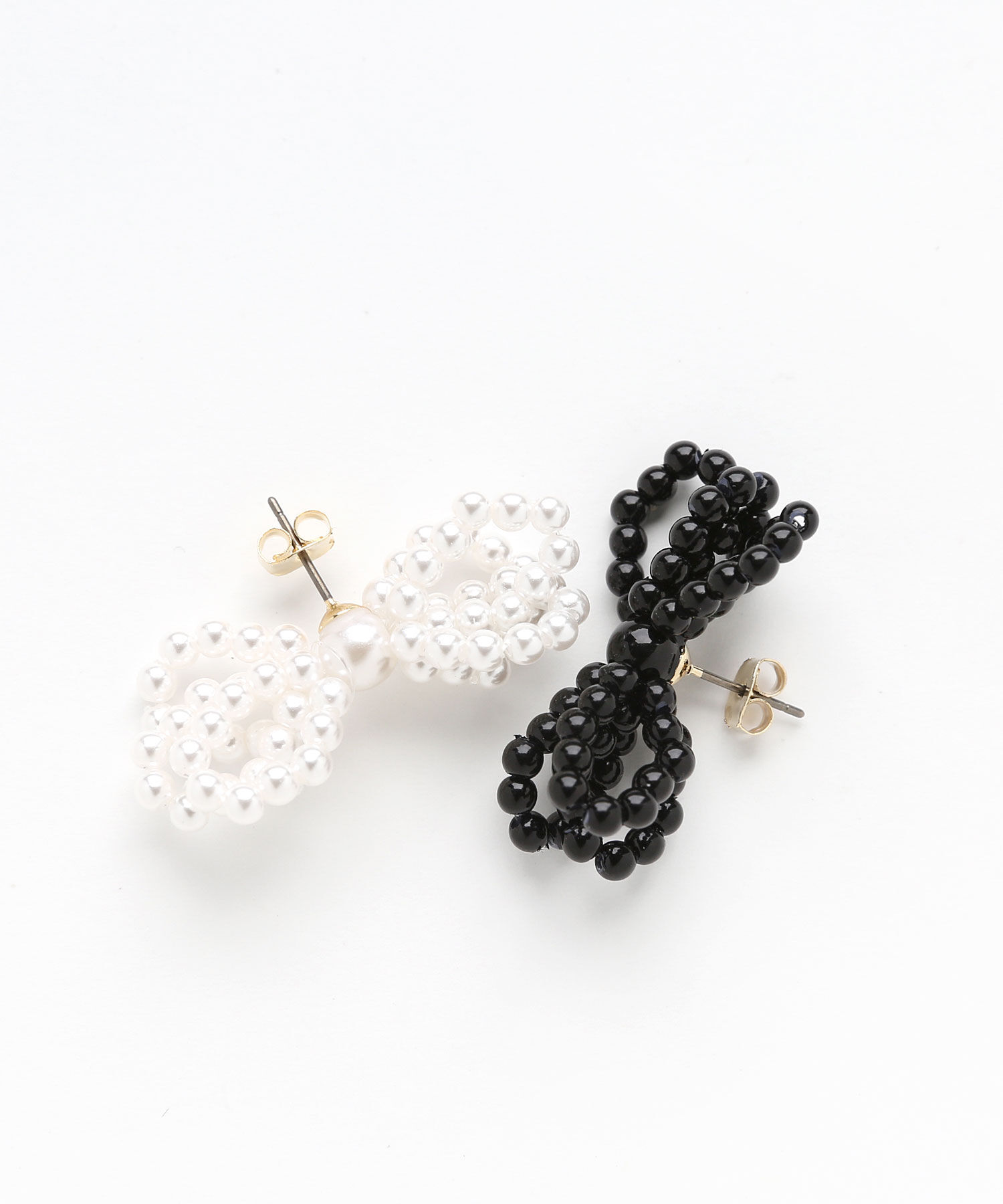 colleca la「パール/ビーズリボンピアス」|ピアス|