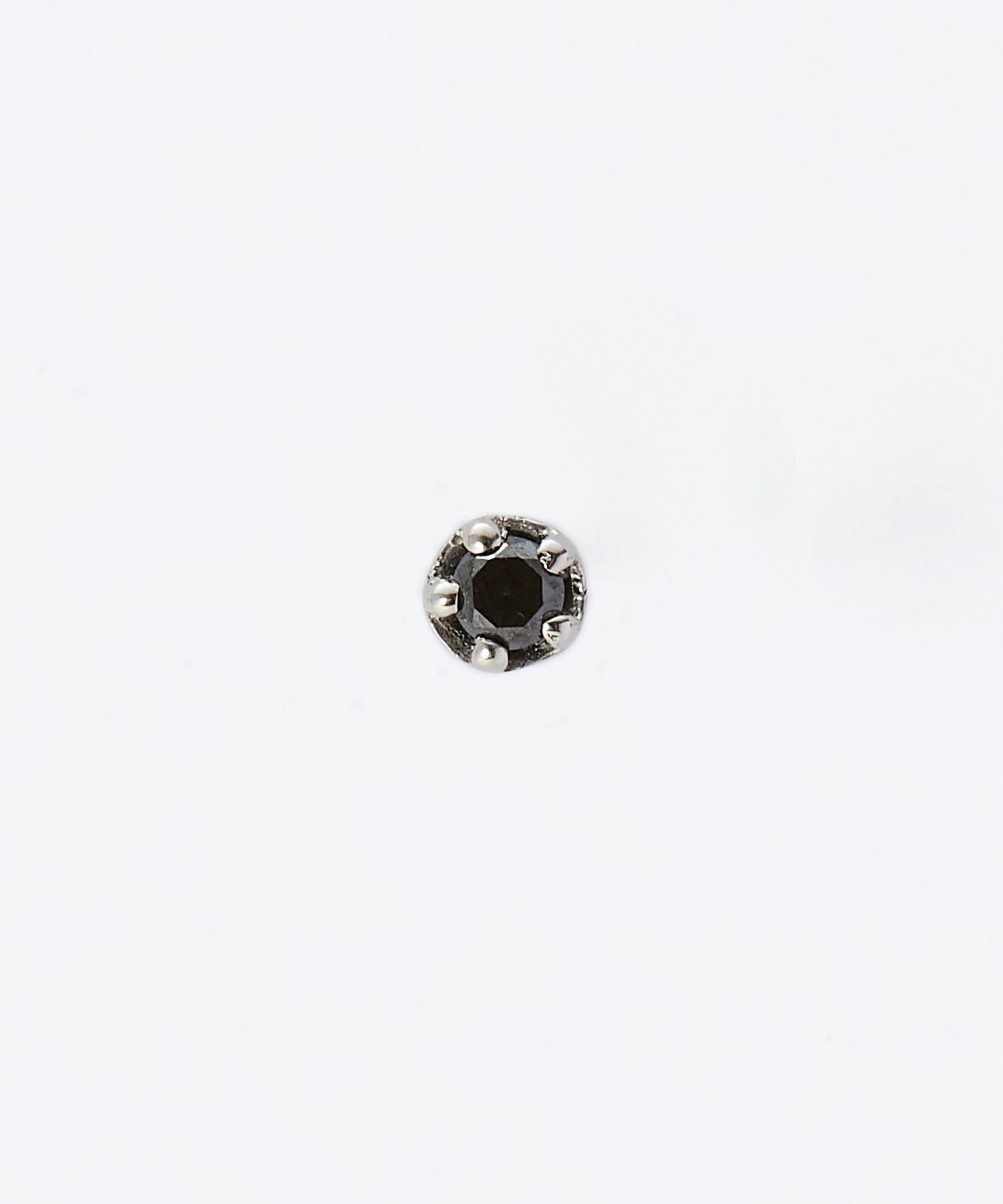 JUPITER「【Pt900】ブラックダイヤピアス/片耳/金属アレルギー対応」|ピアス|