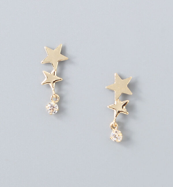 Phoebe「【K10】ステラシャインピアス/BOX付き」|ピアス|ゴールド