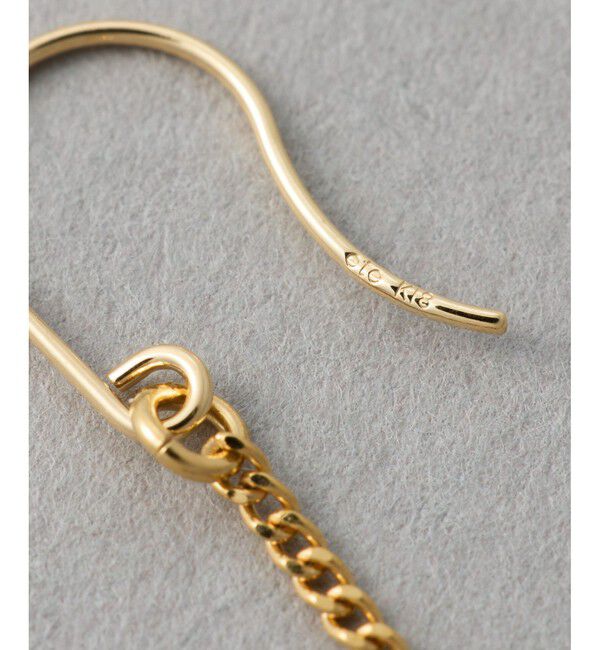 ete「ナチュラルストーン チューブカット ピアス」|ピアス|